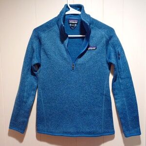 Patagonia Better Sweater 1/4 Zip Blue Denim (XS) EXCELLENT EUC